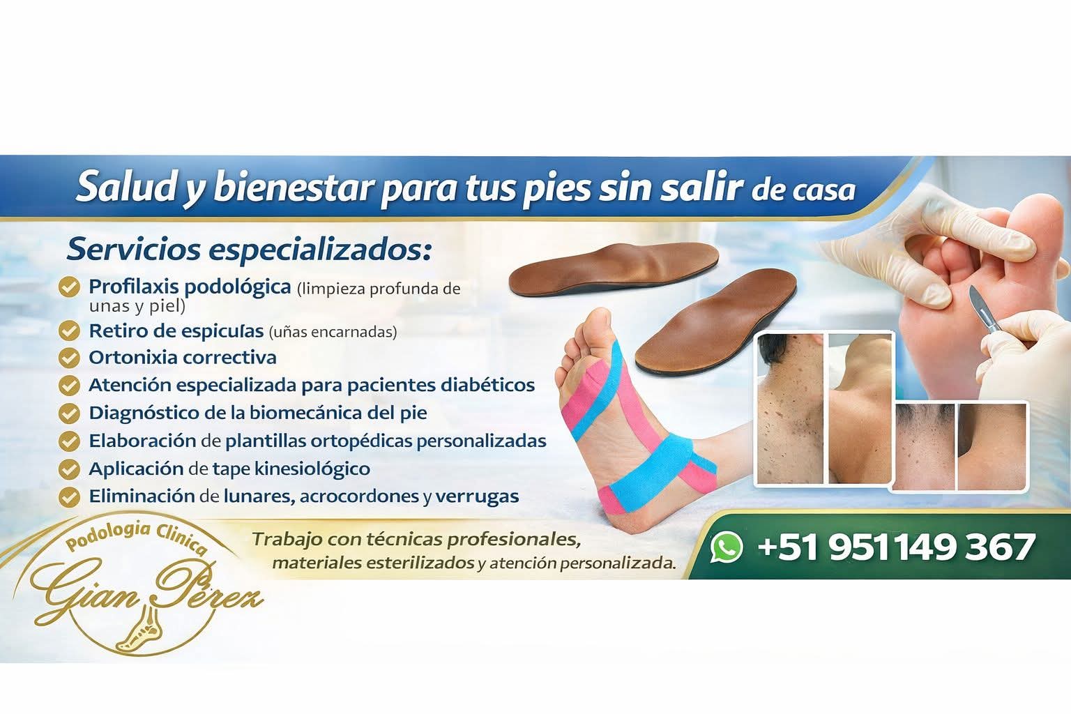 Gian Pérez podología clínica